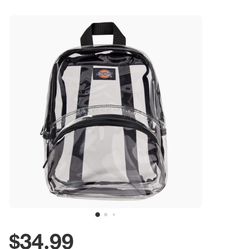 Mini Clear Back Pac  New Nueva