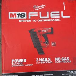 Milwaukee New 21 Framing Nailer Fuel M18