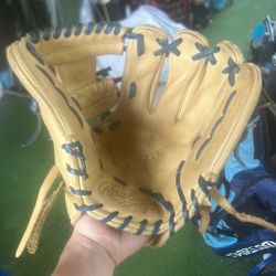 Rawlings GG Elite Blue And Tan Colorway 11.5 Infield Glove 