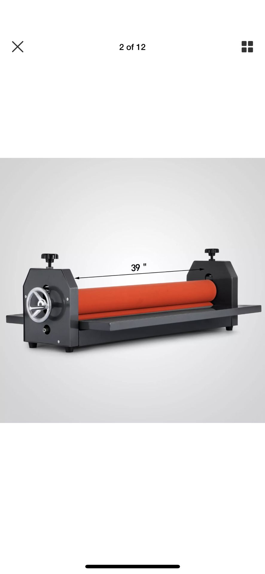 39” cold laminator