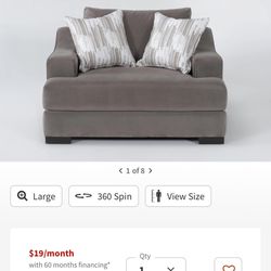 Living Spaces Oversized Chair