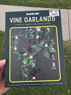 Vine garlands with lights