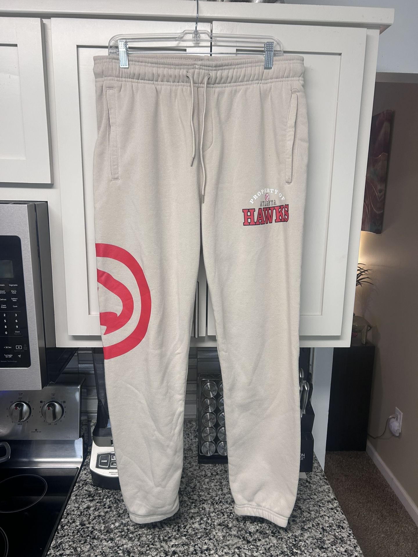 NBA Atlanta Hawks Polyester/fleece Joggers Size Large