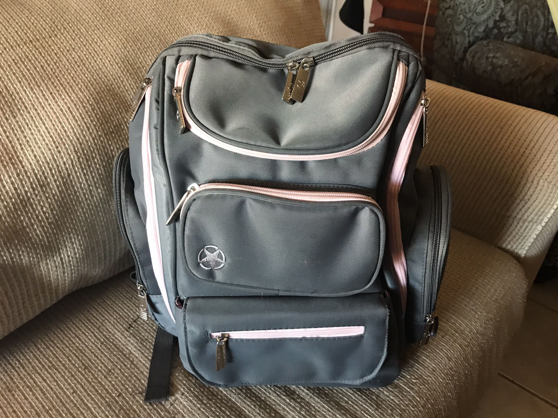 Jeep (pink and grey ) diaper bag