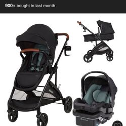 Baby Trend Passport Switch 6-in-1 Modular PLUS Travel System - Madrid Green