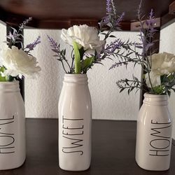 Rae Dunn spring flower vase collection