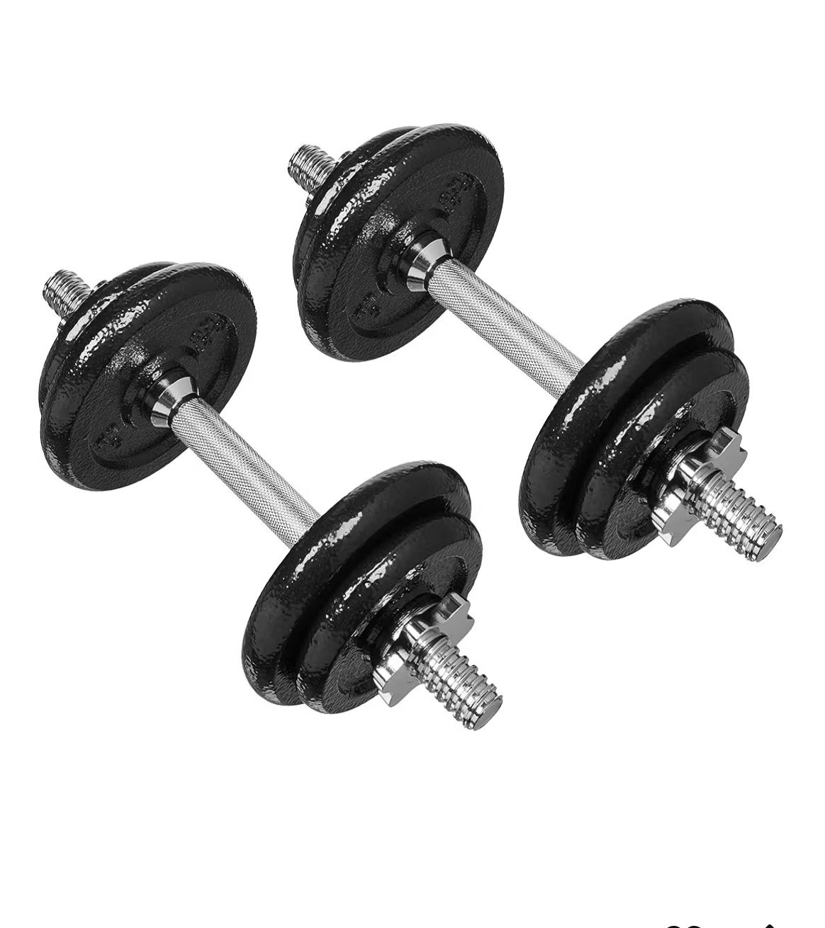 Amazon Basics Adjustable Dumbbell Hand Weight Set, 38 Pounds