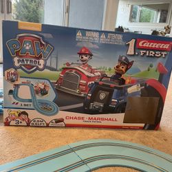  Slot Car Race Track - Includes 2 Cars: Chase and Marshall - Battery-Powered Beginner Racing Set for Kids Ages 3 Years and Up