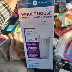 GE Whole House Water Filtration System, Clear Filter Housing