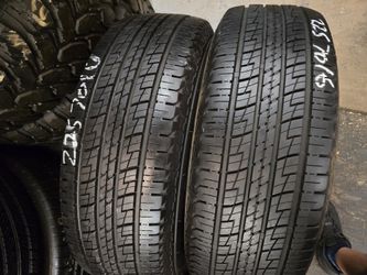 2 Tires 225.70.16 Advanta 90 % Tread Dot 2424