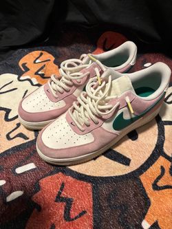 Nike Air Force 1 Low Pink Teal Sneakers
