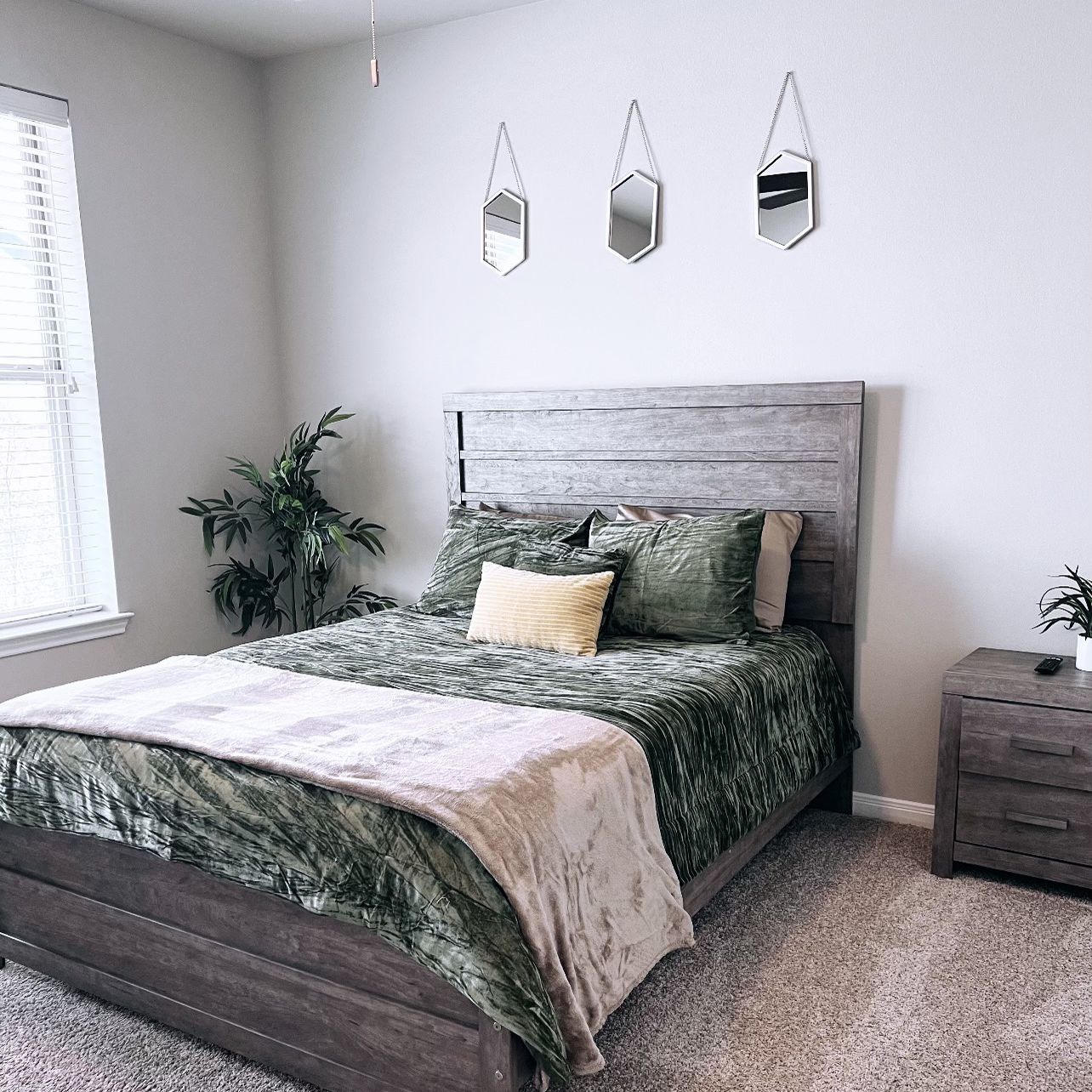 Brand New Queen Bed With Mattress And Dresser! 