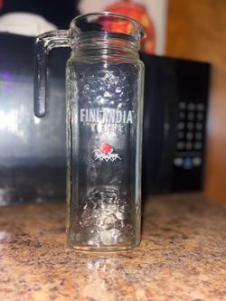 Finlandia vodka glass pitcher