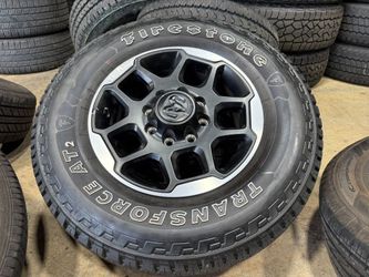 FREE DELIVERY 4X 18" Ram 2500 3500 LARAMIE OEM wheels rims tires FIRESTONE AT2 LT275/70R18 95%