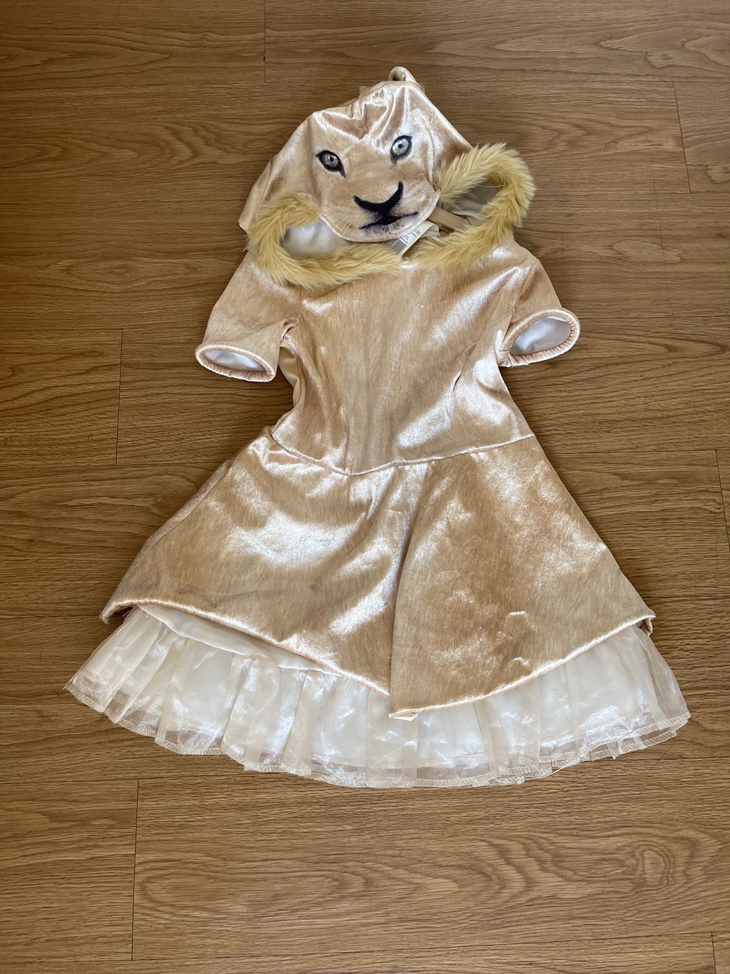 Lion Dress Costume Size 4-6x