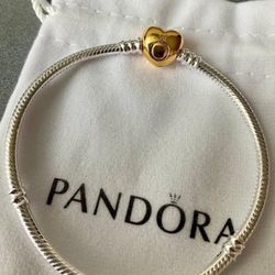 Pandora heart-shaped bracelet