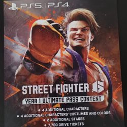 PS5/PS4 Street Fighter 6 Year 1 Ultimate Pass DLC 