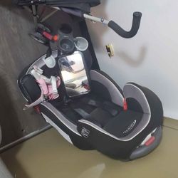 Car seat and carriage and other items