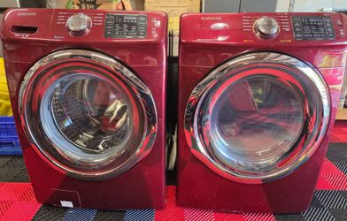 Samsung Front Loading Washer & Dryer Set w Steam Feature Cycles