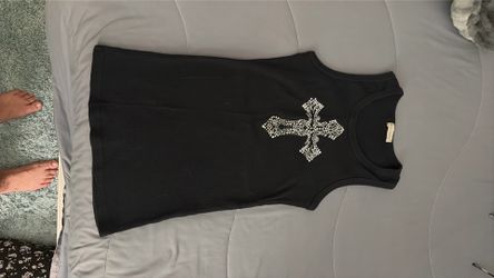 Bling cross tank top