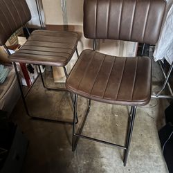 2 Bar Stools - Bar Height 
