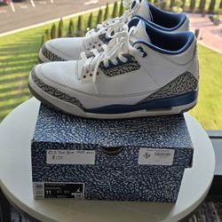 Jordan Retro 3 Wizards Size 11 Og Box 
