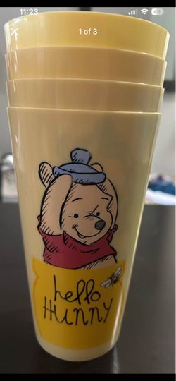 Winnie the Pooh Plastic Cups Set of 4