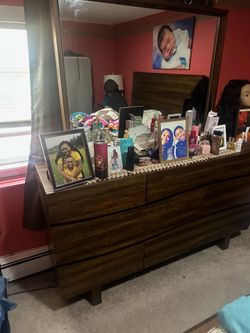 BedFrame, Mattress, Dresser