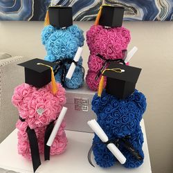 Graduation Floral Bears