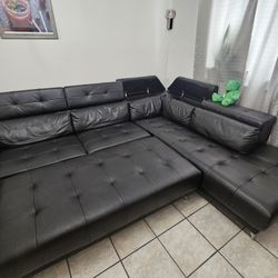 Leather Sectional  Sofa
