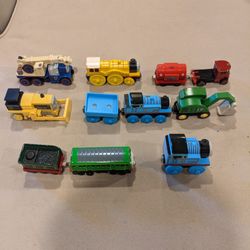 8 Thomas the train figures $30