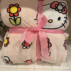 Hello Kitty Blanket  Queen Size 