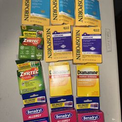 Allergy & First Aid Bundle – Neosporin + Zyrtec + Benadryl – $45 (Retail $90)