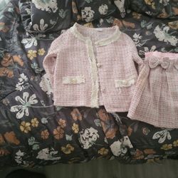Pink &  Cream Kids 2 Set