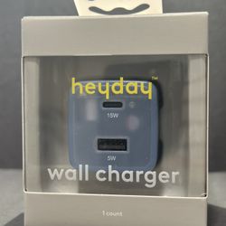 Heyday Wall Charger (USB-C + USB-A) Brand New
