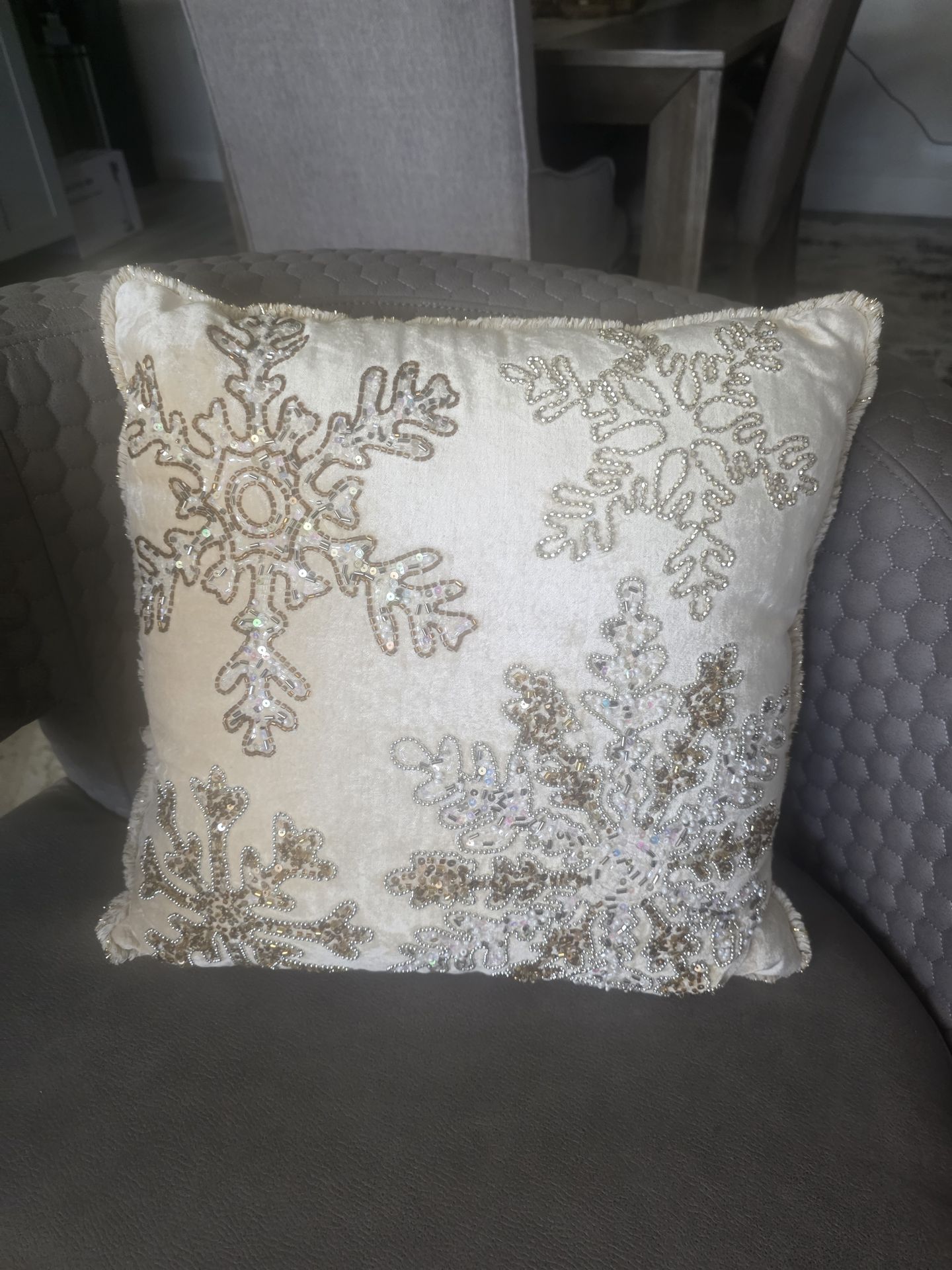 Beautiful embroidered cushion