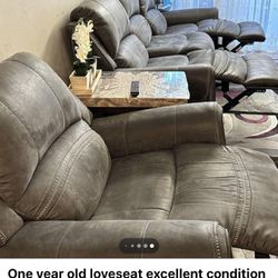 One year old loveseat excellent condition