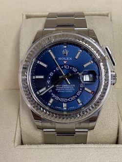 Rolex Skydweller blue face box and card 2020