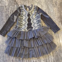 Girls Velvet Dress Maeli Rose Boutique Size 4
