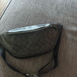 NWT COACH 78777 Warren Belt Bag In Signature Canvas 