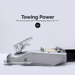 Adjustable Universal Tow Bar, 5000 Lb Capacity | Includes Safety Chains