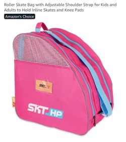 Roller Skate Bag with Adjustable Shoulder Strap for Kids and Adults to Hold Inline Skates and Knee Pads