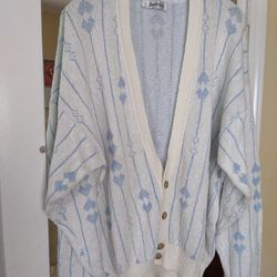 Men's Cardigan Sweater, size Large