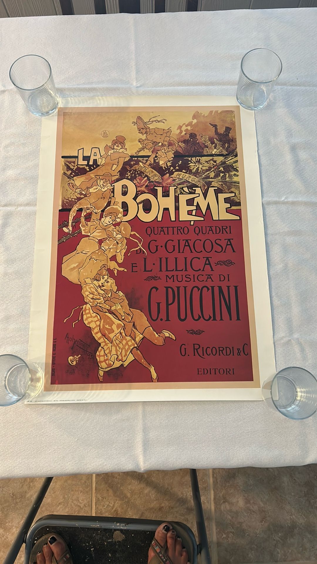 Vintage La Boheme Quattro Quadri di G. Giacosa e L. Illicia.