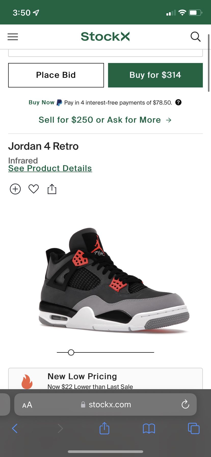 Jordan 4s Infrared 