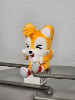 4.5" Sonic The Hedgehog Tails Fox Sitting Keychain Charm Plush