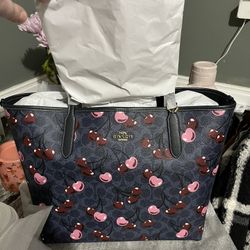 Cherry Coach Tote 