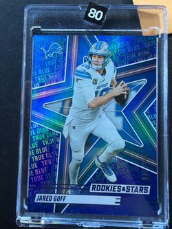 Jared Goff Rookies & Stars True Blue Parallel Card #1/149