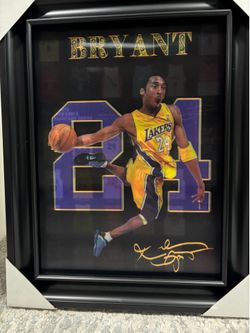 Kobe Bryant 3D Lenticular Wall Art – Framed – New