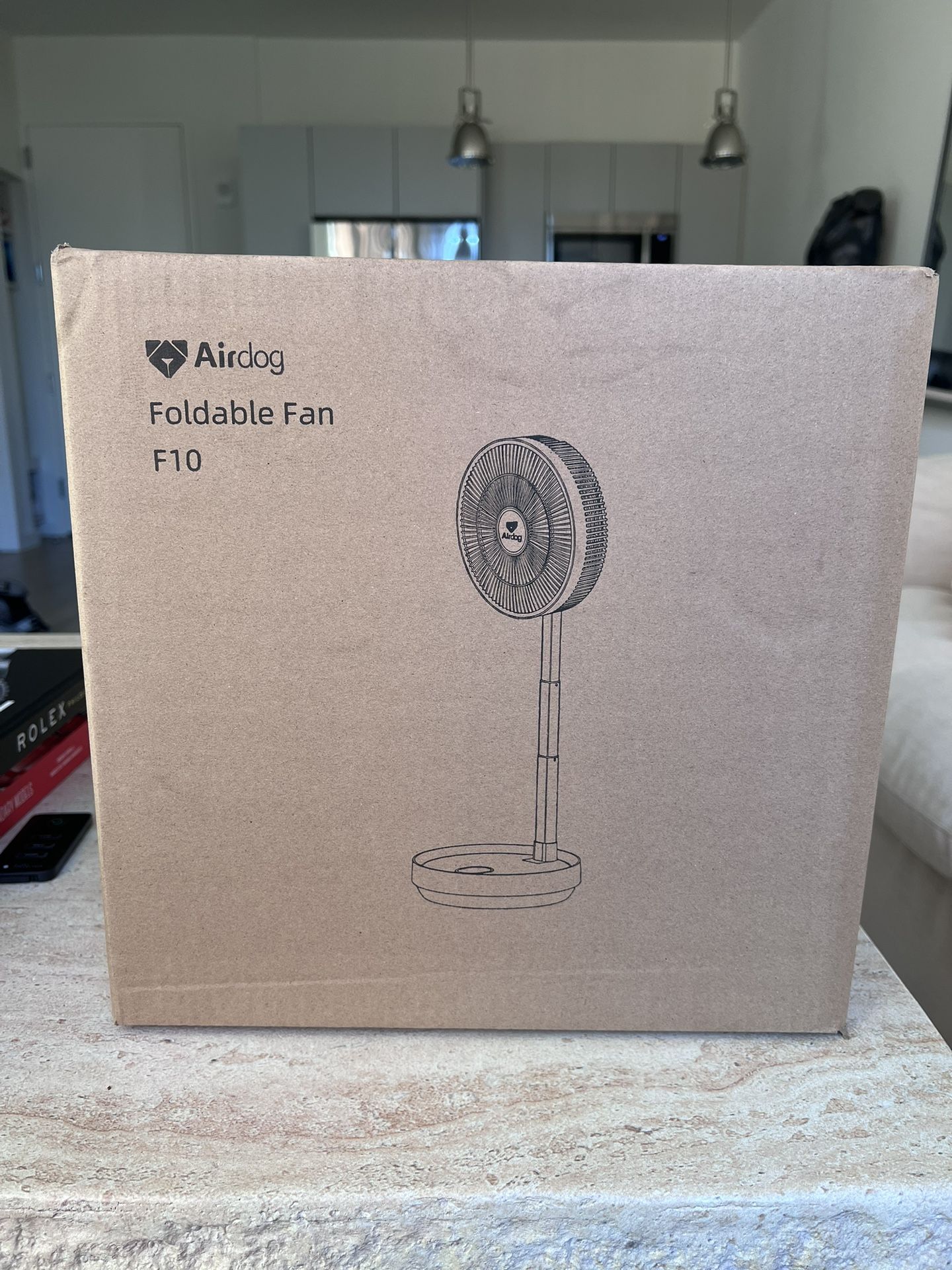 Brand New Foldable Fan F10 Air Dog - In Box, Never Used